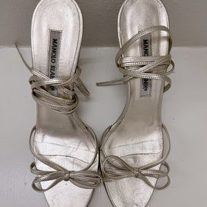 Worn Manolo Blahnik heeled sandals